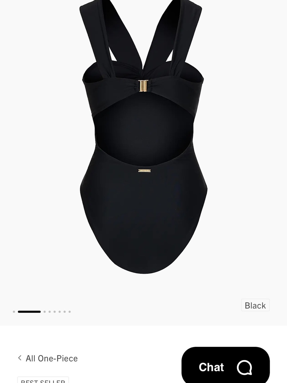 Milly Betsy Black Twist-Front One-Piece Swimsuit - Picture 4 of 12